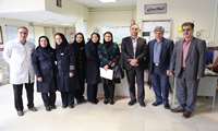 بازدید معاون درمان دانشگاه از مرکز آموزشی درمانی سینا (فرشچیان)
